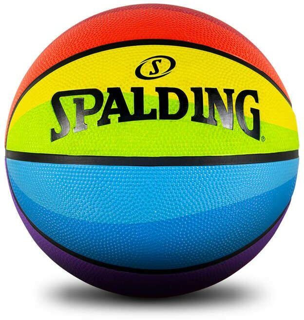 Rainbow Basketball Size 6 Multicolor Basketball - Size: 6-image-40