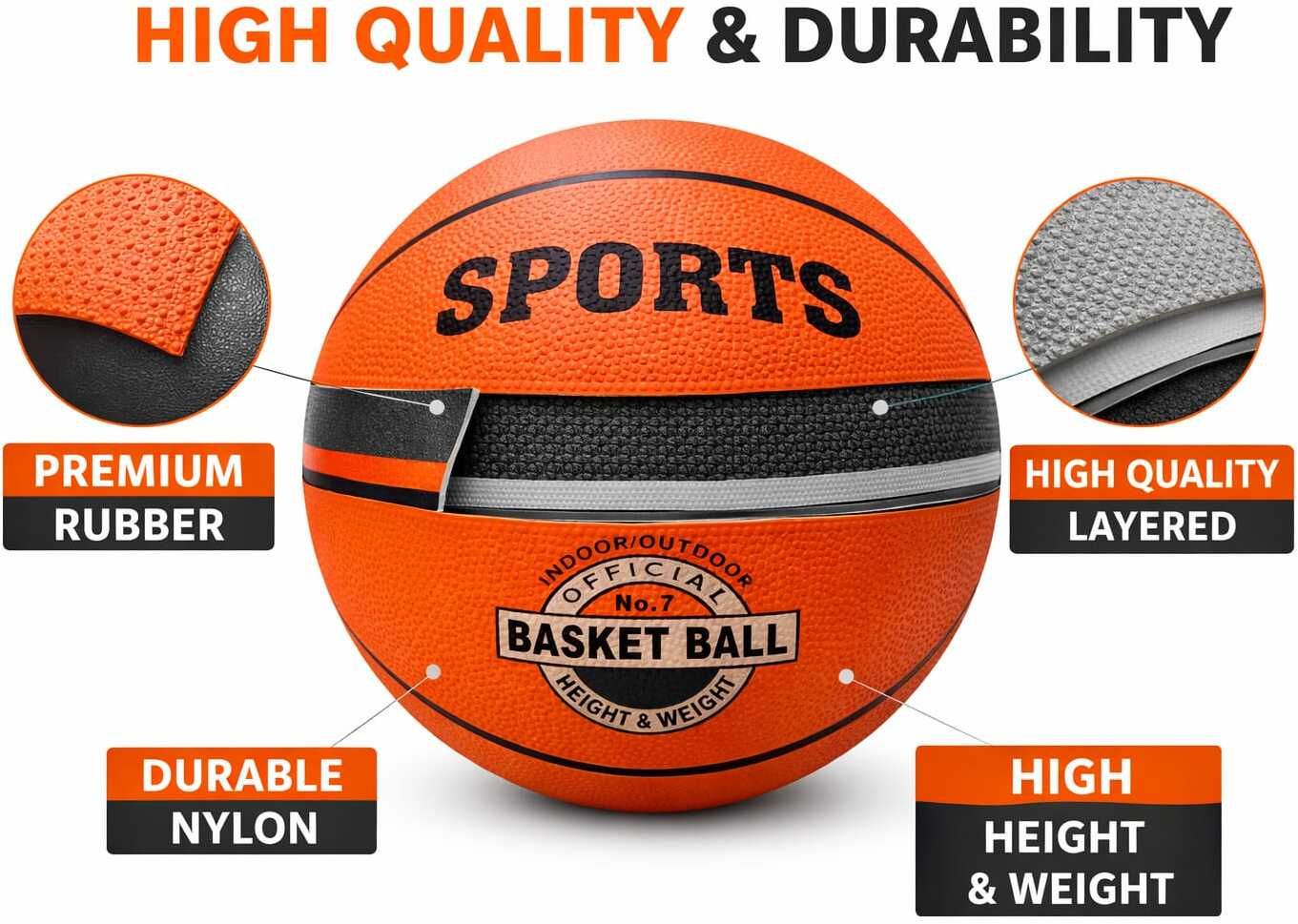 shyam enterprises Pro ball Grip Basketball Size 7 Basketball - Size: 7-picture-23