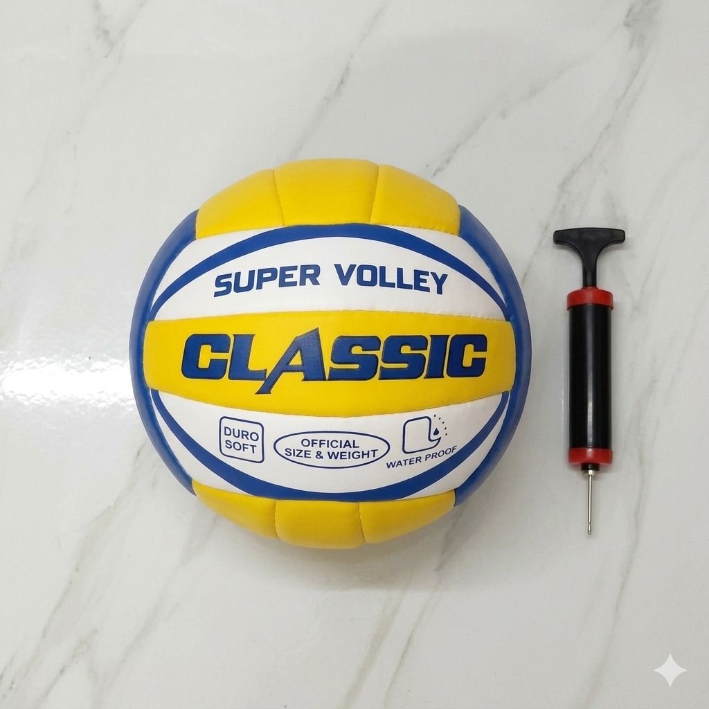 svm Volleyball clasic hand pump with pin Volleyball - Size: 5-picture-6