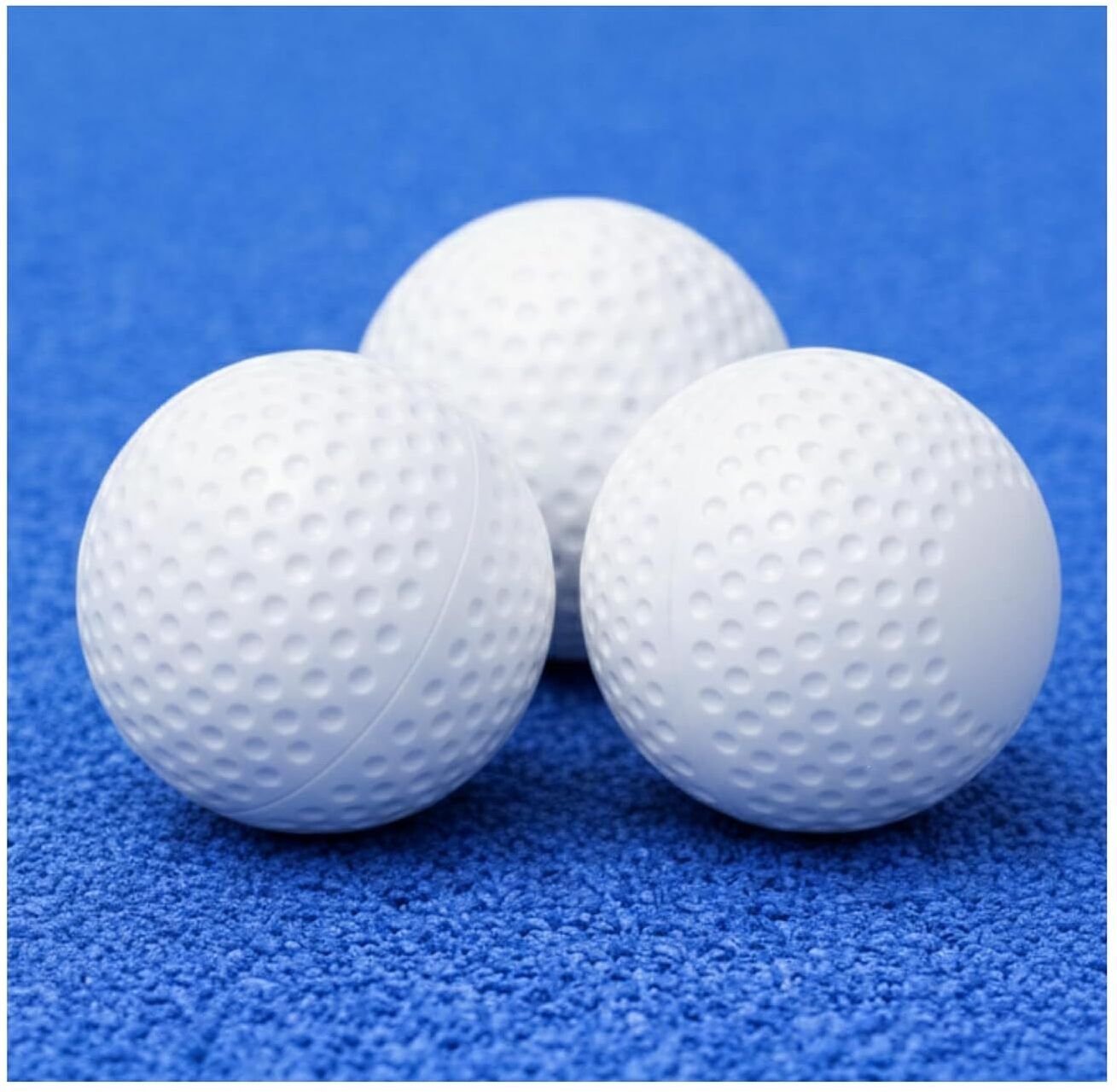 goness Field Hockey & Cricket Practice Ball | PU White Hard Training Ball for Ground Cricket Synthetic Ball-picture-17