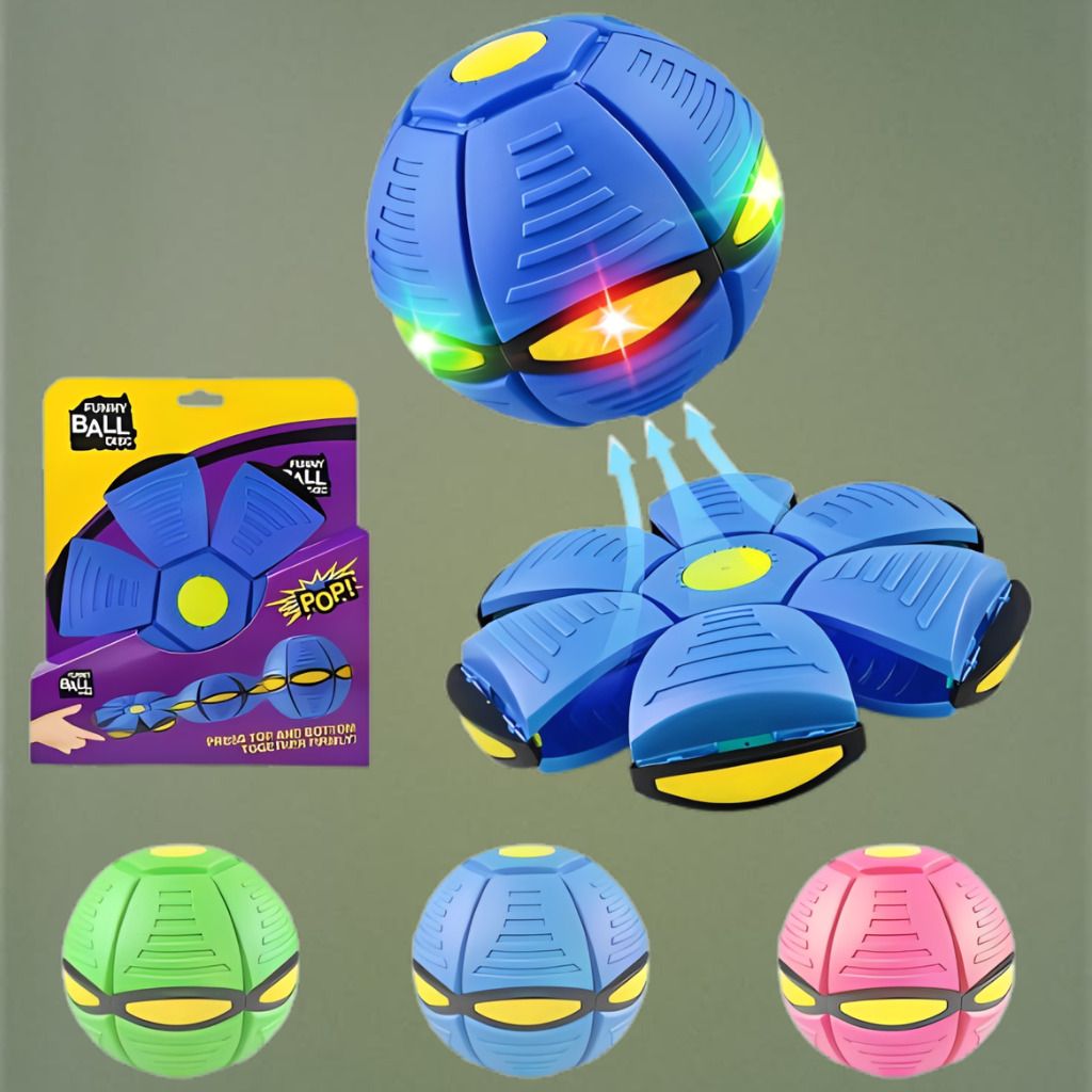 Magic Flying Transform Ball Toy with Pop Open Action for Kids Football - Size: 1-image-45
