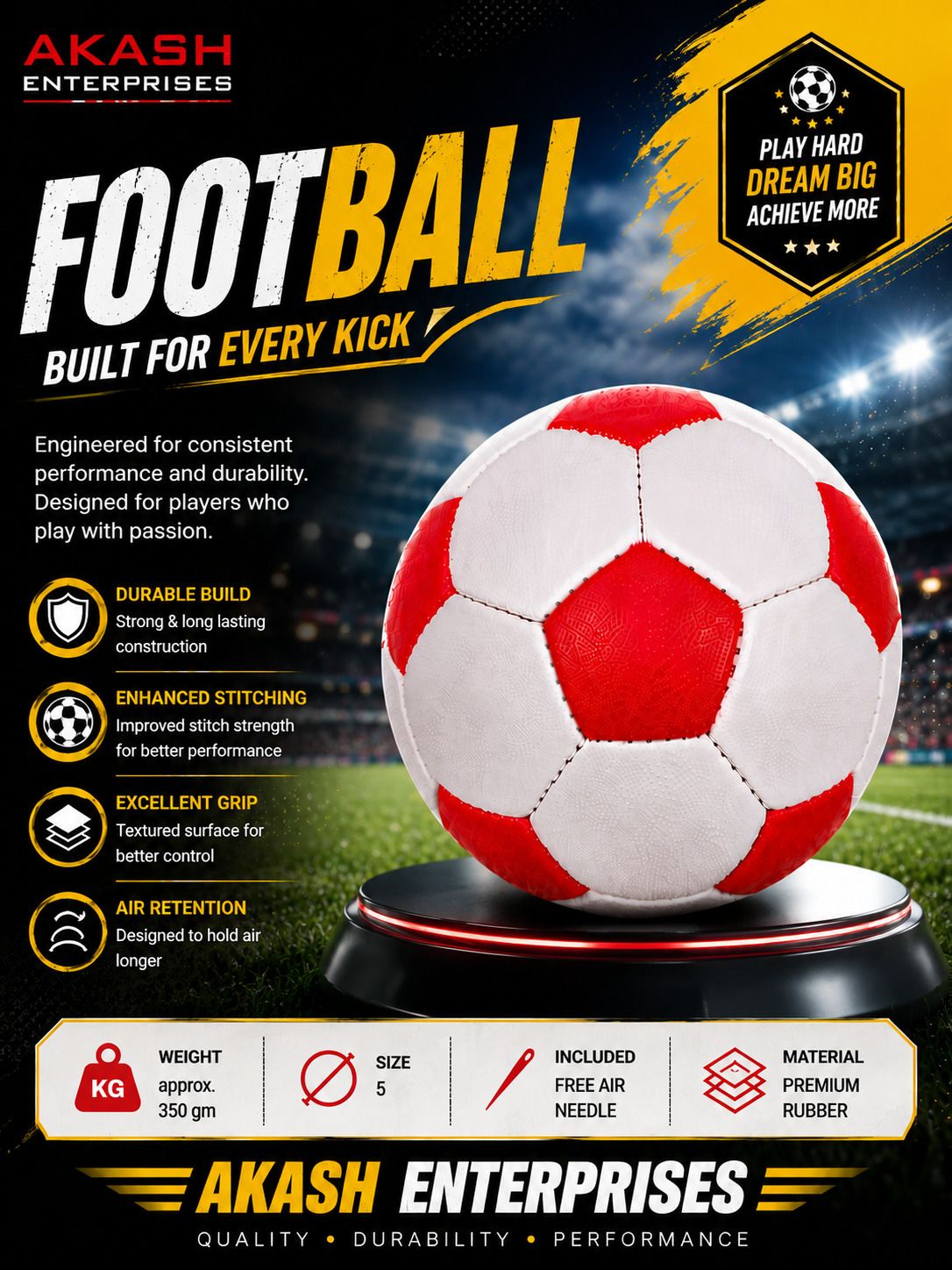 5_RED_&_WHITE_44 Football - Size: 5-image-14