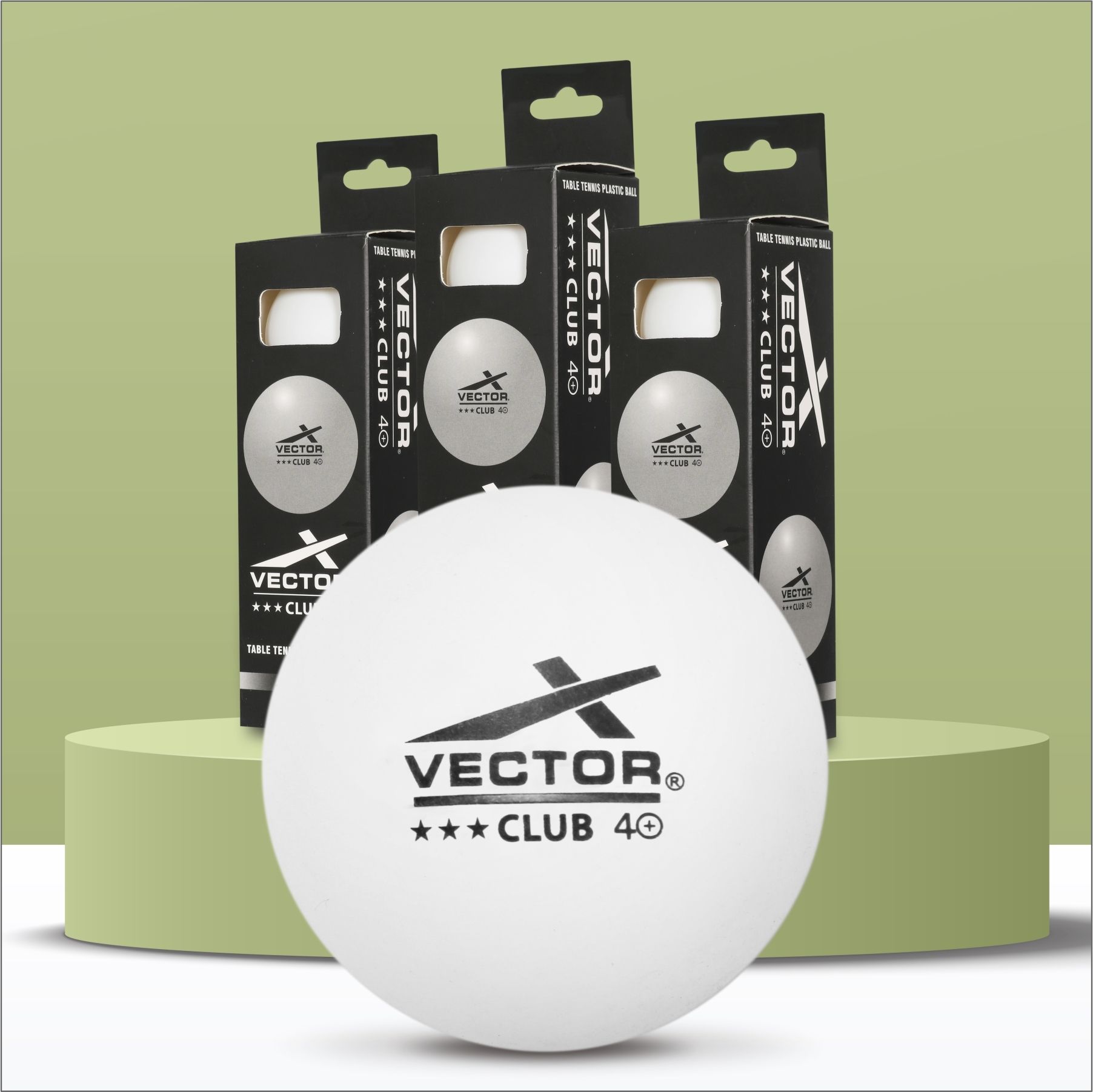 vector x Club 3 Star Premium ABS Plastic Table Tennis Ball-picture-48