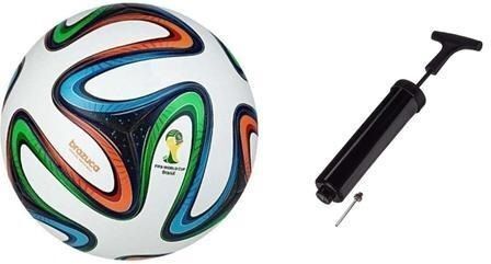 Multi Color Football + Pump Best Football Size 5 (2 Part) Football Kit-image-19