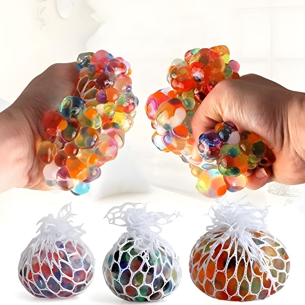 Mesh Squishy Stress Ball for Kids & Adults – Anti-Anxiety & Stress Relief Squash Ball-image-48
