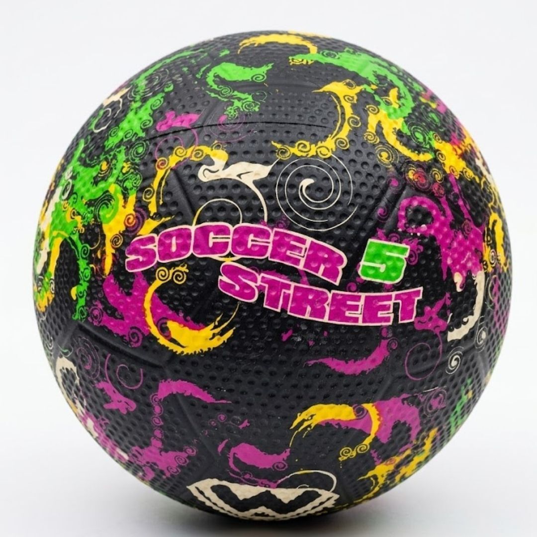 living roots Soccer 5 Street Rubber Football Size 5 Hard & Grass Ground for Men & Women Football - Size: 5-picture-15
