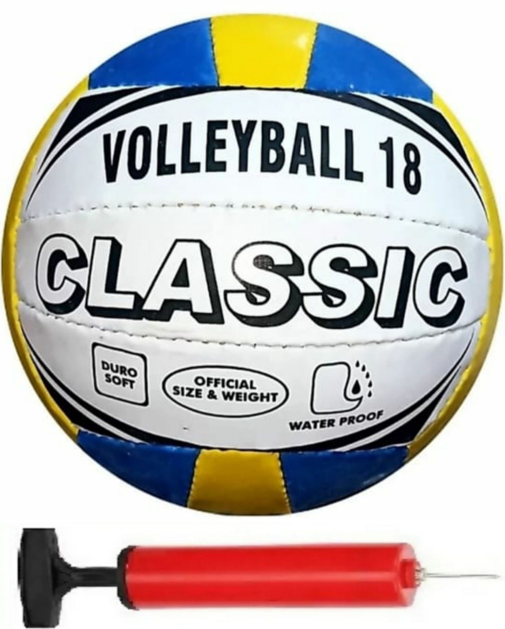 Volleyball classic18 size-4 volley04 with air pump Volleyball - Size: 4-image-43