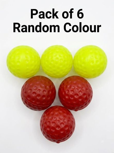Pack of 6 (Random Colors)-Practice Training Cricket Balls-Sports Practice Cricket Training Ball-image-40