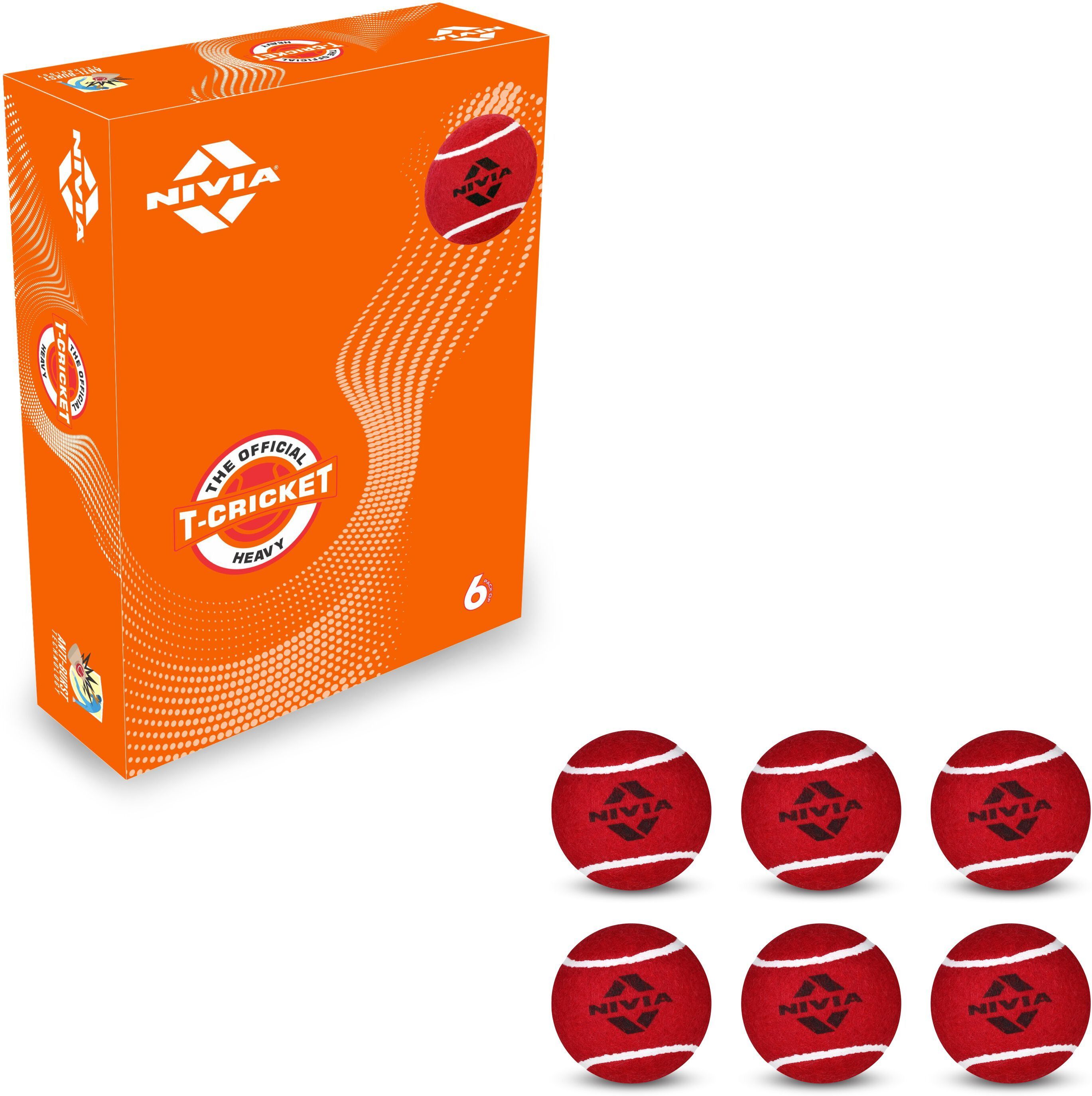 Cricket Tennis Ball Heavy Weight (Pack of 6 Balls) Cricket Tennis Ball