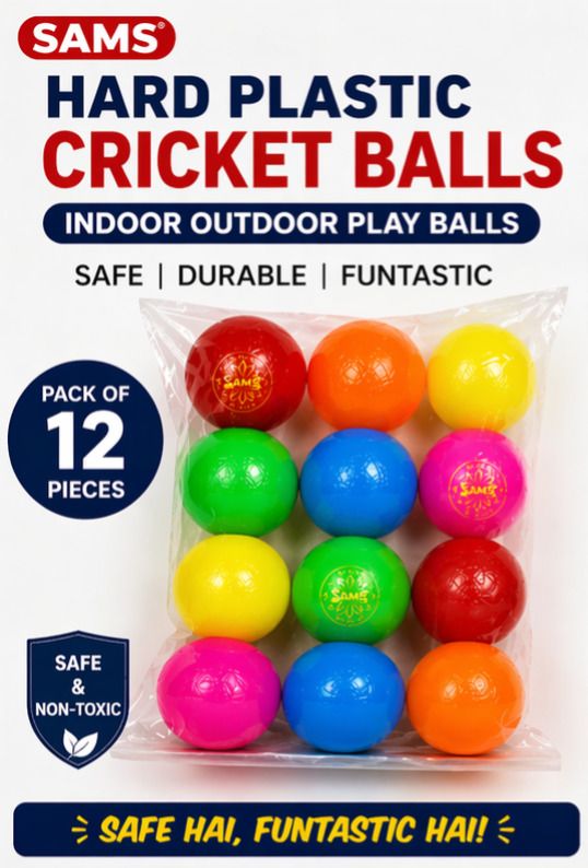Daily Practice. Pack of 12 colorful balls is Lightweight, Durable Cricket Ball Water Polo Ball-image-17