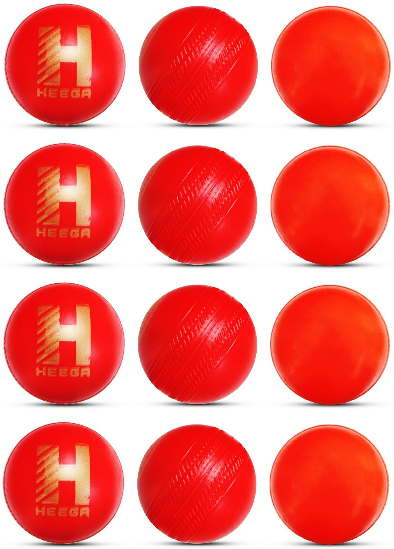 Red Non Toxic Plastic Cricket Ball (80 Gm Per Ball) Netball - Size: 4
