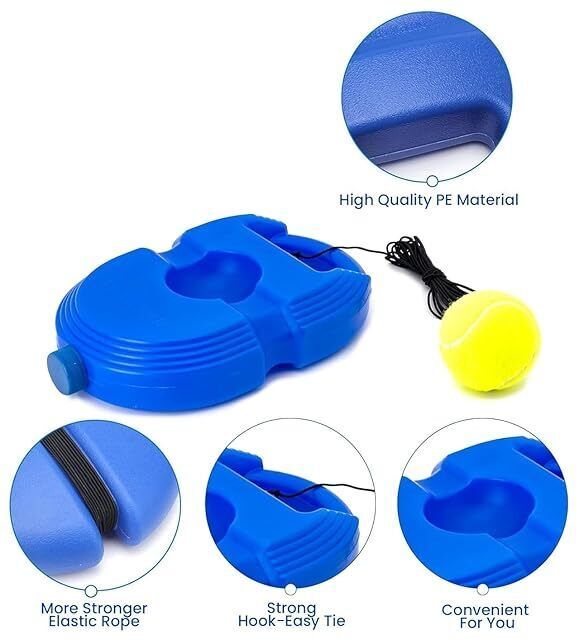 Solo Tennis Trainer Rebound Ball with String for Self Tennis Practice Tennis Kit Tennis Ball