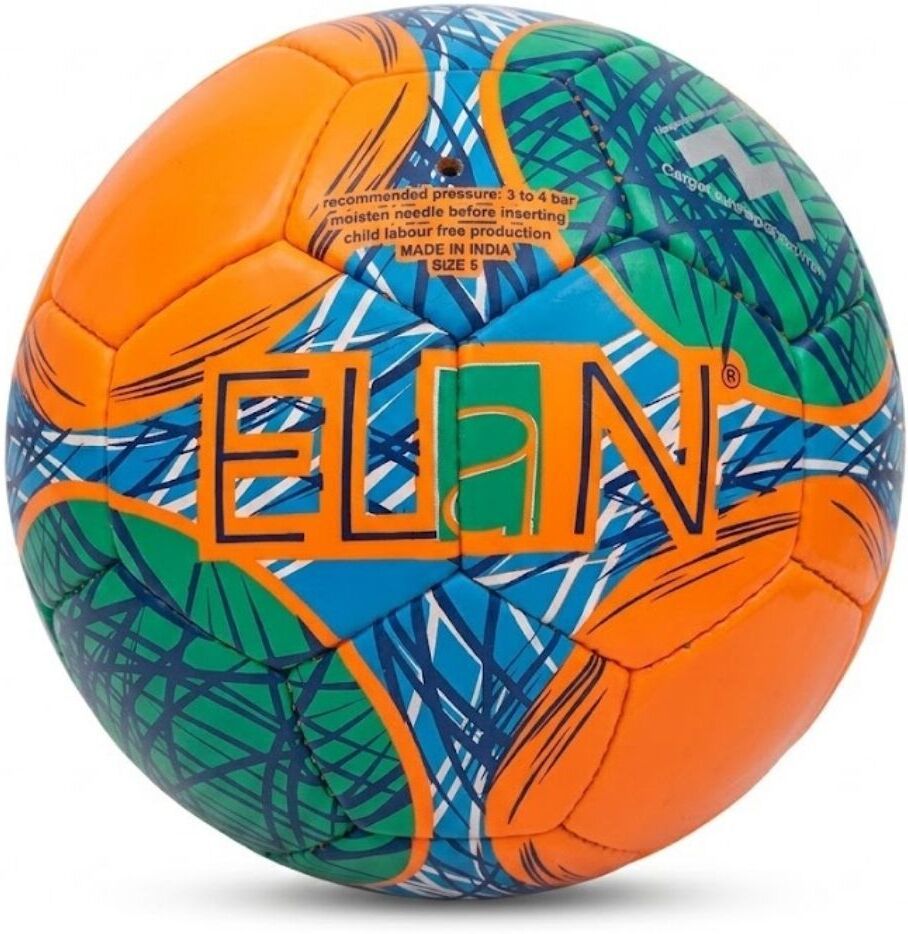 ELAN SPO PU Football Size 5 Orange & Blue Hard & Grass Ground Men & Women Football - Size: 5-image-8
