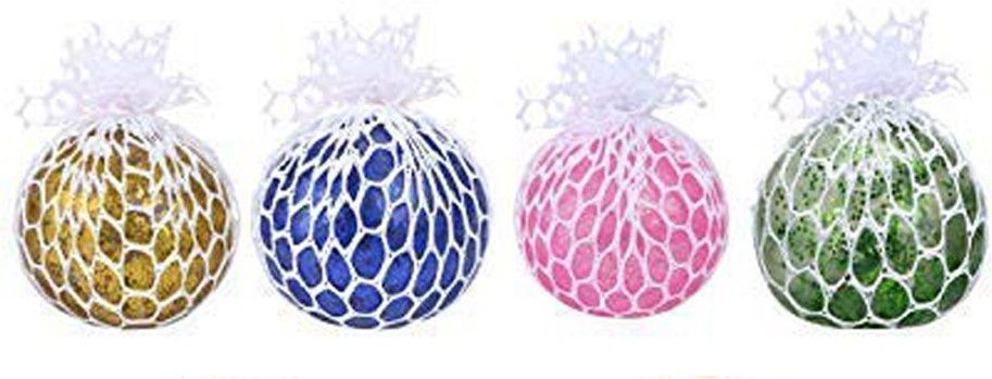 4pcs hand wrist toy ball Stress Relief Grape Squeeze ball Handball