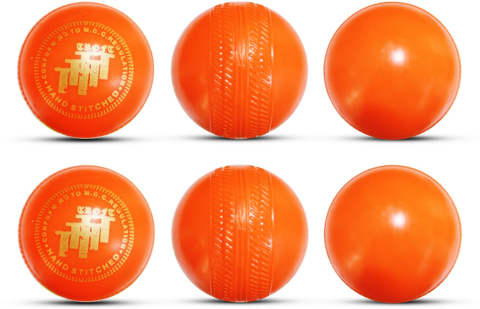 Orange Non Toxic Plastic Cricket Ball (80 Gm Per Ball) Handball-image-40