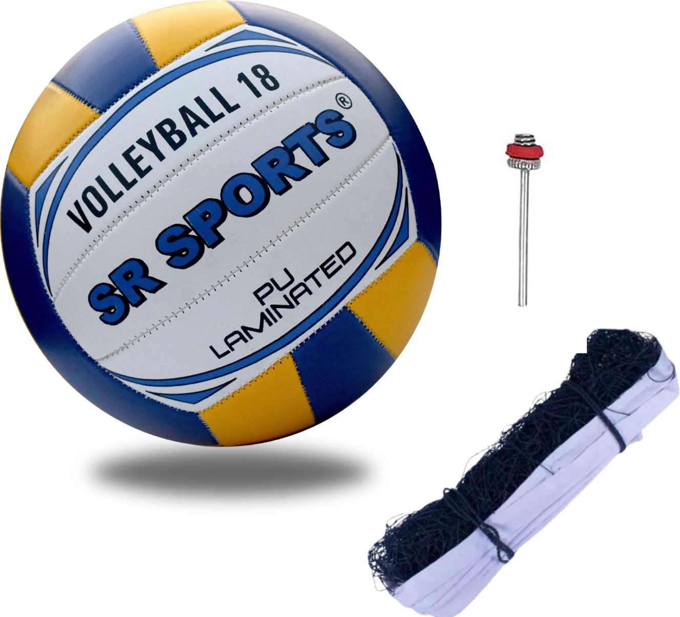 Volleyball With Net | Machine-Stitched | Outdoor Play | Water-Resistant Volleyball - Size: 4-image-37