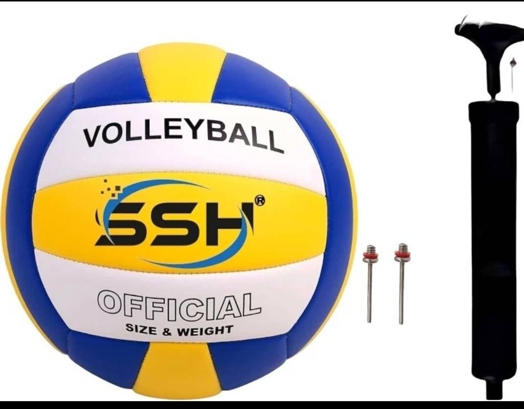 PRESENT OFFICIAL SIZE AND WEIGHT VOLLEYBALL WITH AIRPUMP Volleyball - Size: 4