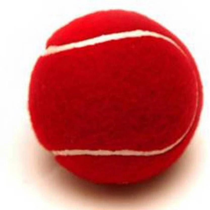 Red Cricket Ball Tennis Ball-image-0