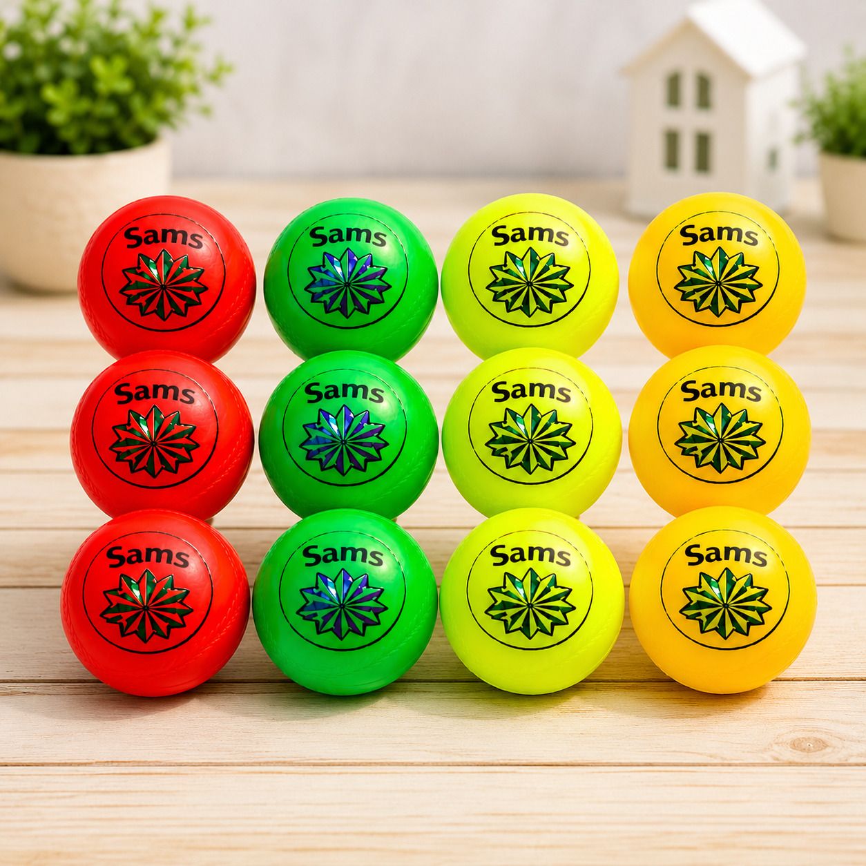 IQRA Cricket Practice Ball Kids Hard Plastic Cricket Balls Lightweight Durable Water Polo Ball-image-11
