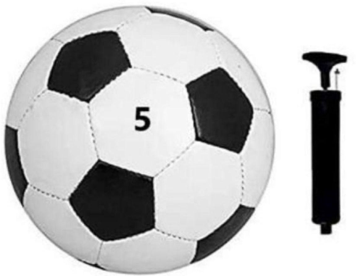 White and Black FOOTBALL WITH PUMP FULL SIZE-5 Football - Size: 5 Football - Size: 5-image-15