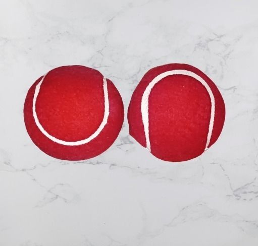 owlix Cricket Tenniss Ball Red Color (Pack of 2) Hayden Tennis Ball-picture-6