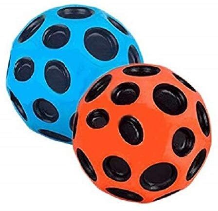 Bouncing Moon Ball for Kids with Soft Rubber Bounce Ball Set Handball