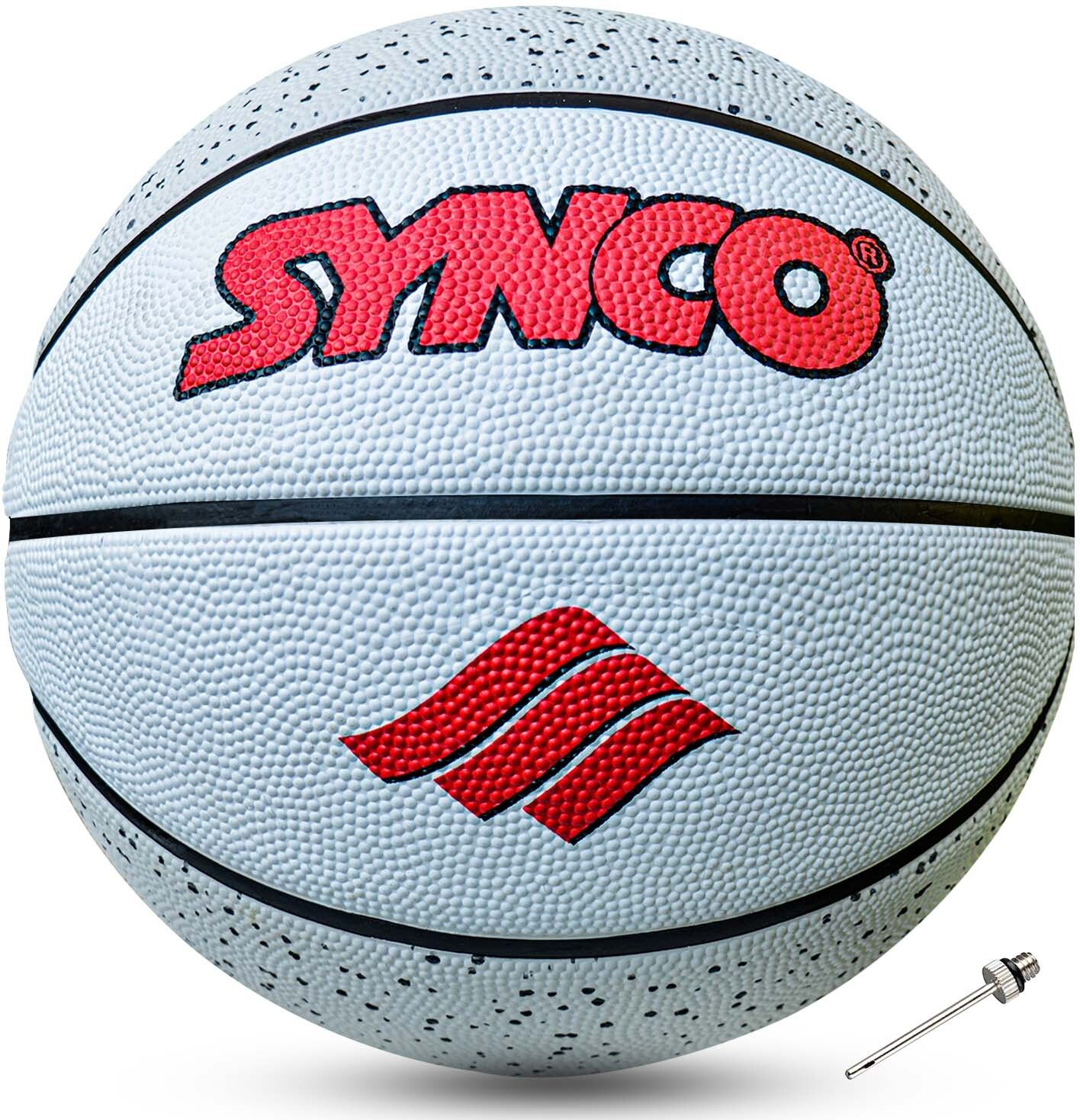 synco Culture series | Junior Basketball | Moulded | 8 Panel | White Basketball - Size: 5-picture-26