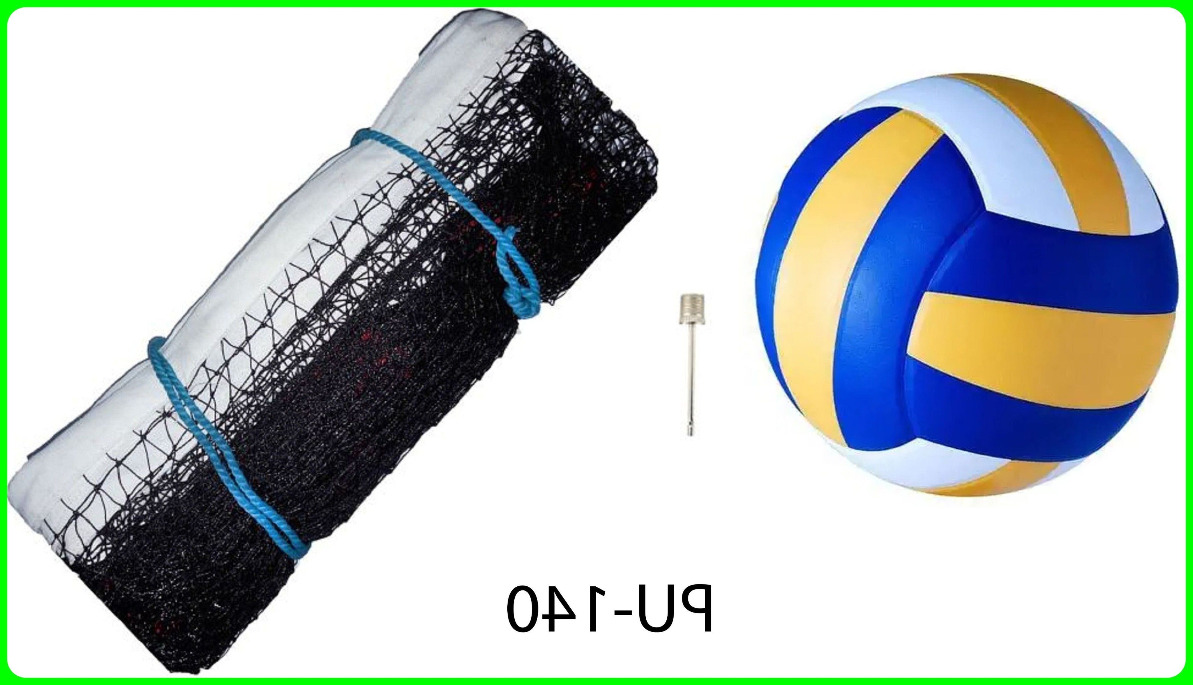 New_Classic Volleyball With Nylon Net PU -140 Volleyball - Size: 4-image-45