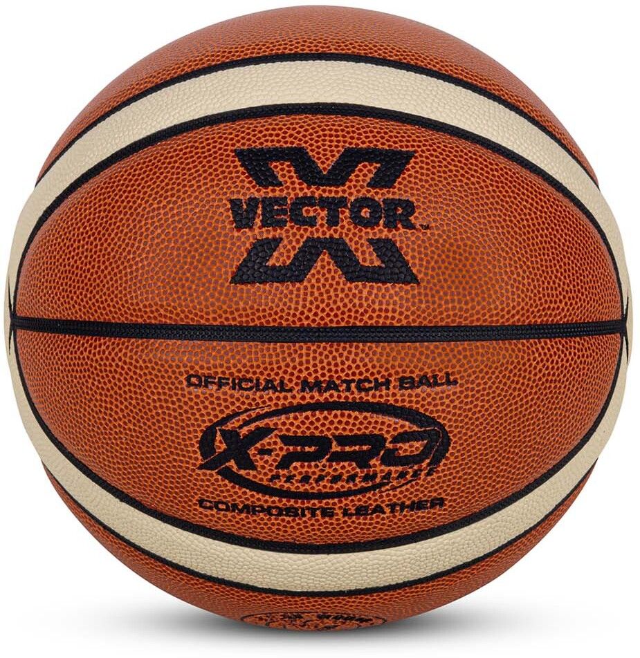 vector x X-Pro 14 Panel, Premium PU Composite Leather, BBFI Approved Official Match Basketball - Size: 7-picture-16