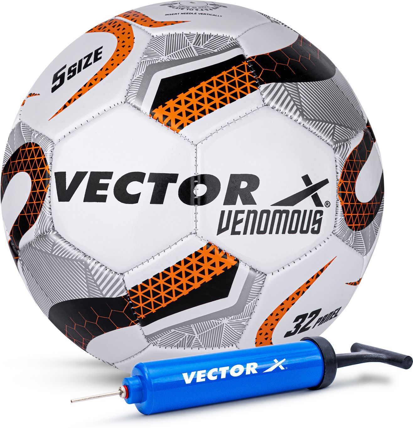 VENOMOUS Ball Pump Football - Size: 5-image-1