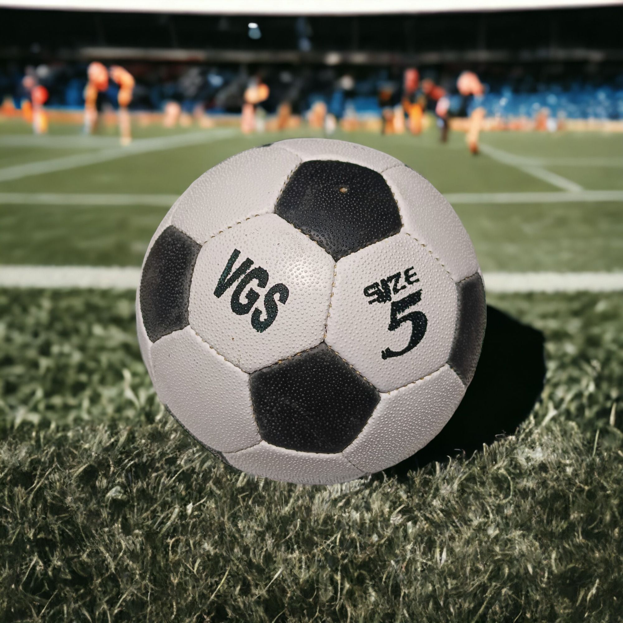 Exclusive Rugby Black & White Football - Size: 5