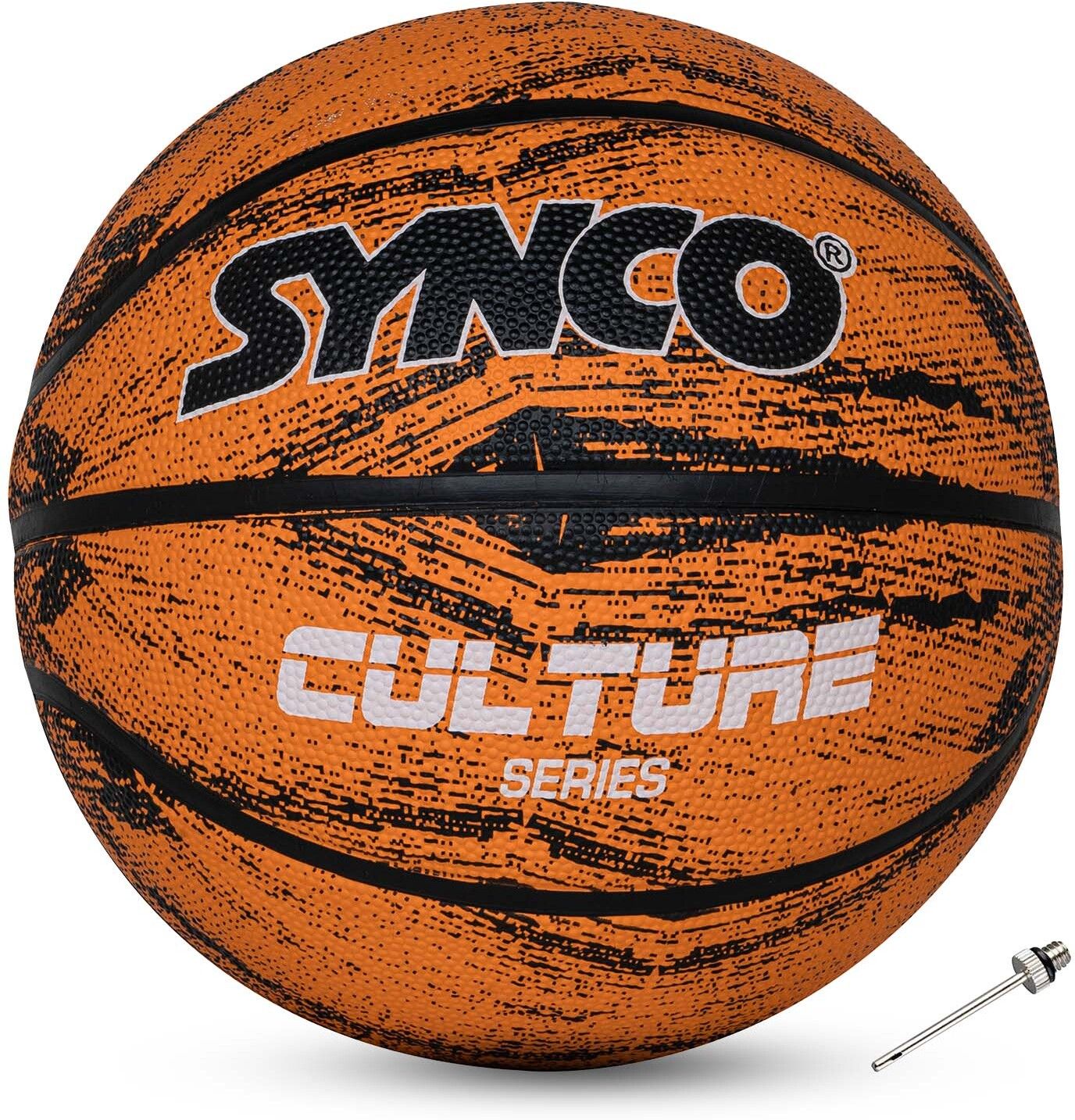 synco Culture series | Junior Basketball | Moulded | 8 Panel | Orange Basketball - Size: 5-picture-19
