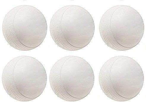 goness 80 gm Heavy Plastic Cricket Training White Balls for Indoor and Outdoor Cricket Cricket Synthetic Ball-picture-19