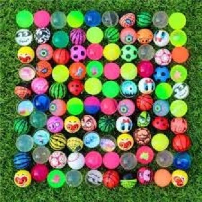 18 Pc Multi Print Small Crazy Jumping Balls/Bouncing Ball ,Return Gift for kids Handball