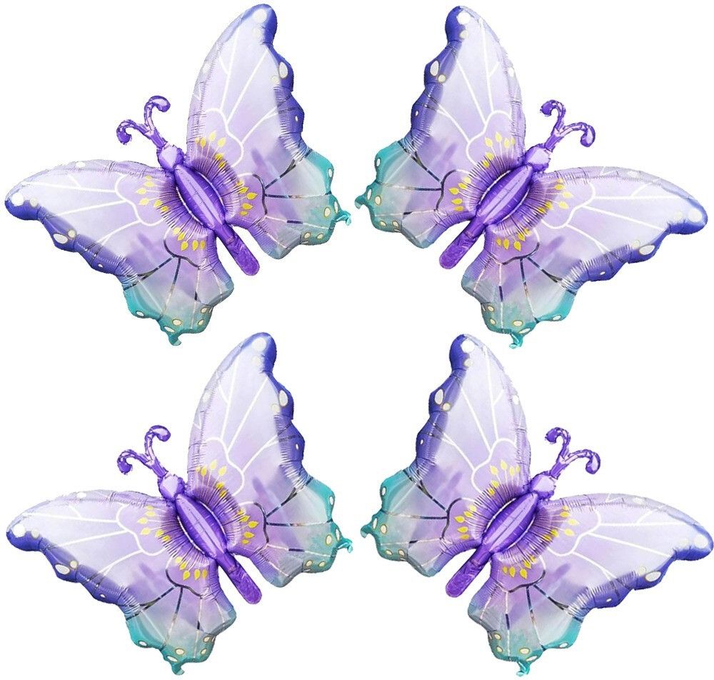 Printed Purple Butterfly Foil Balloon for Wedding Birthday Party Decoration Balloon-image-31