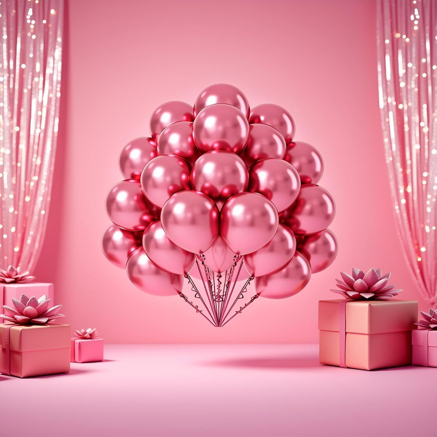party junction Solid Metallic Chrome Balloons for Birthday decoration celebration Balloon-picture-4