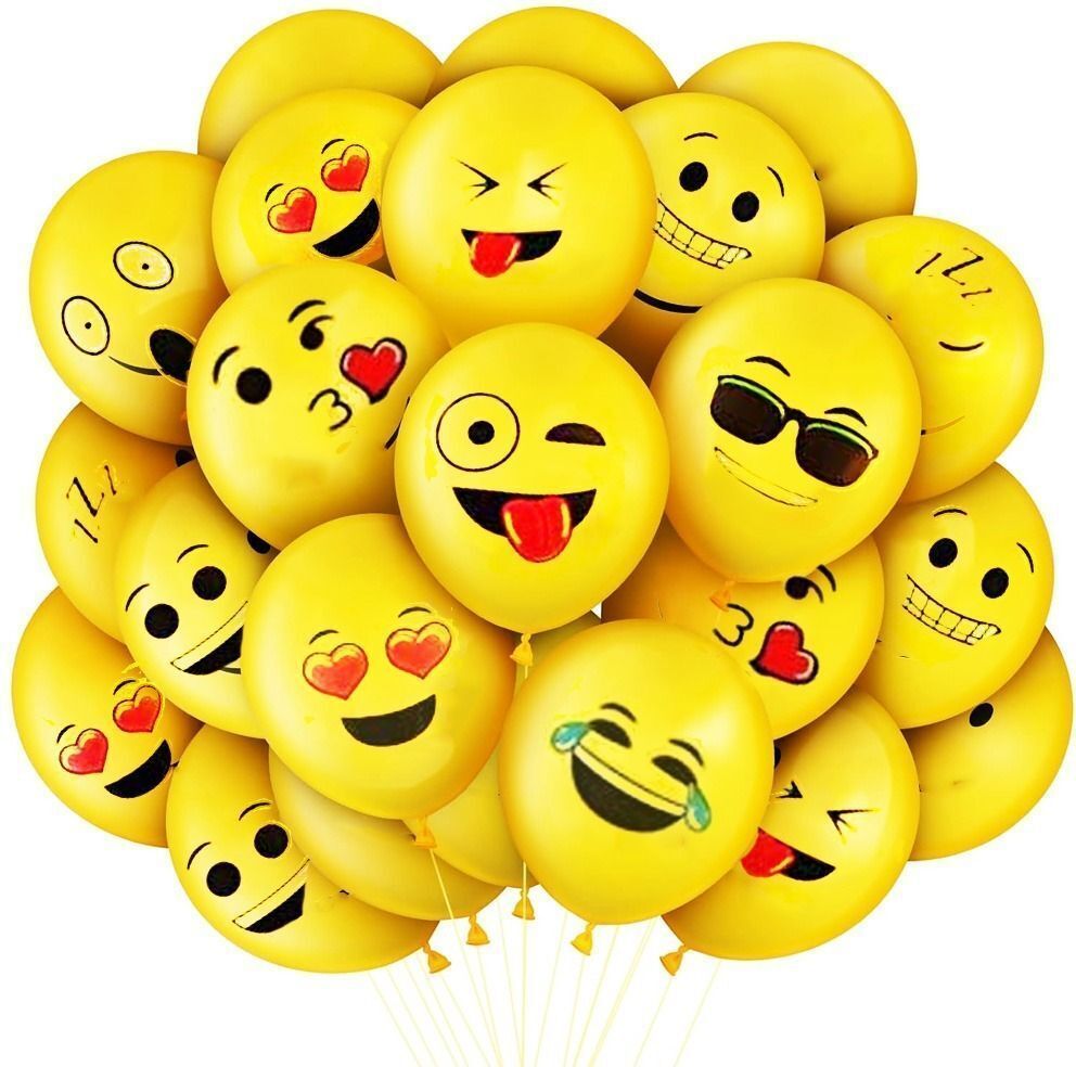 poptheparty Printed Emoji Balloons for Decoration Emoji Balloons for Birthday Party, Baby Shower Balloon-picture-23
