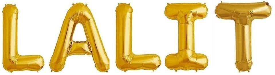 Solid RSR "LALIT" Name Decoration Letter Foil Balloon For Birthday/Celebration Letter Balloon-image-3