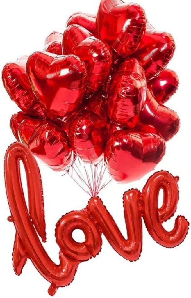 Solid Red Heart Balloon Balloon (Red, Pack of 21) Balloon-image-1