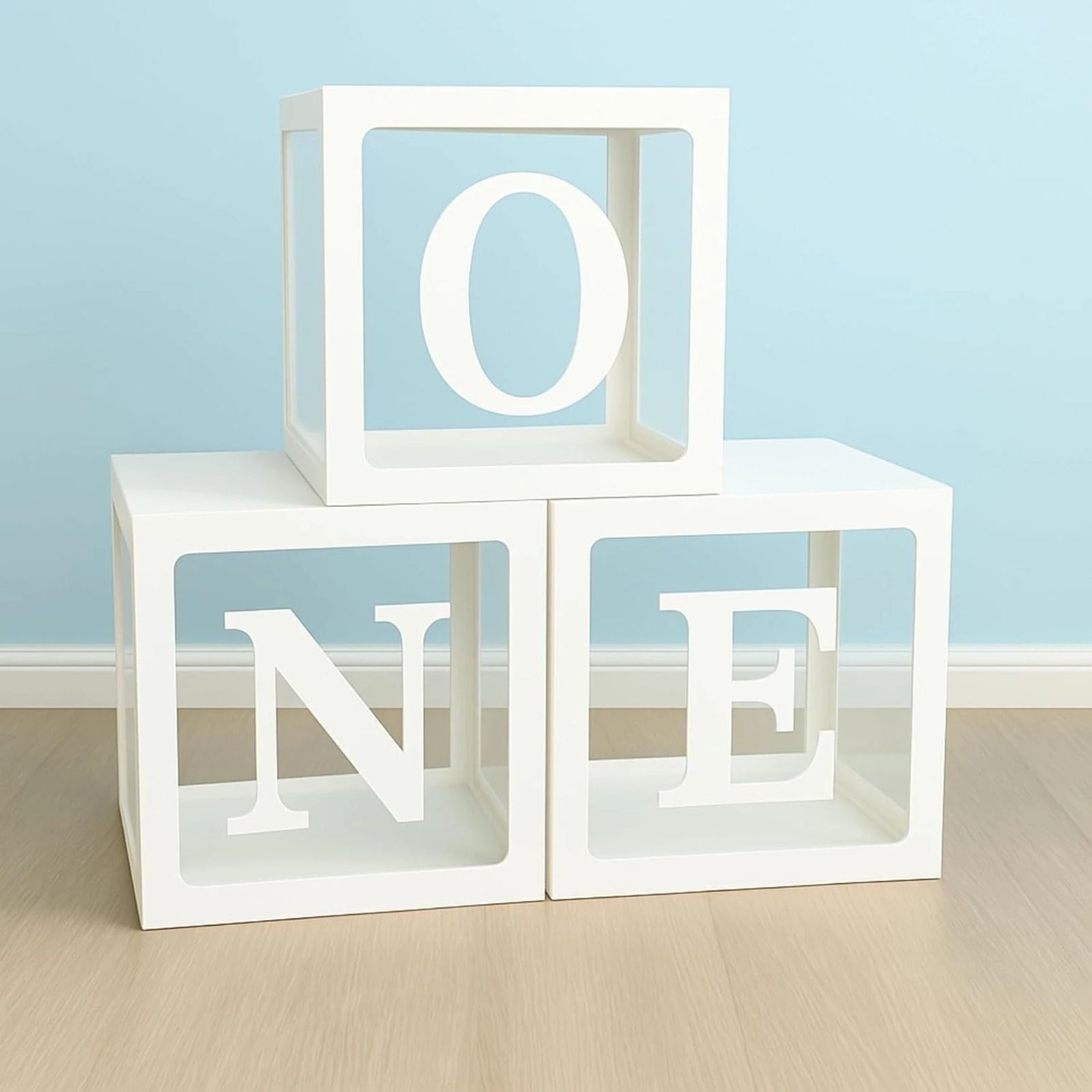 Solid Transparent Decoration Box with One Letter DIY Party Display Box for Birthday Balloon-image-36