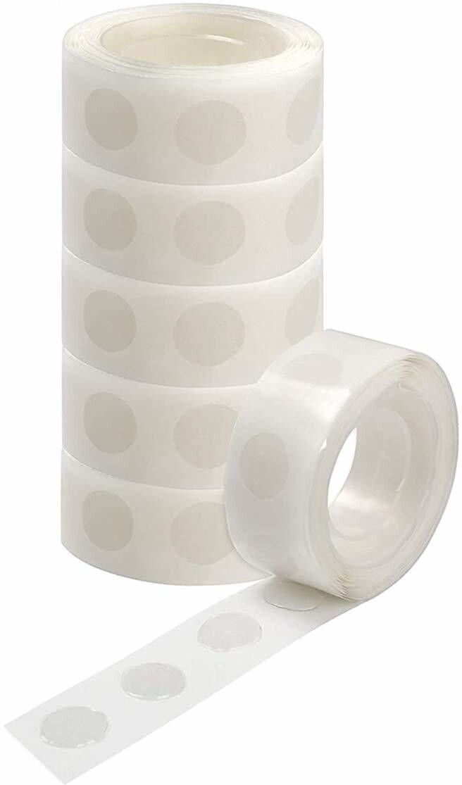 poptheparty Solid 600PCS (6 Rolls) Double Sided Balloon Glue for Dots Sticker Adhesive Point Airwalker-picture-20