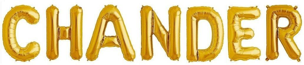 nexira Solid NEW "CHANDER" Name Decoration Letter Foil Balloon For Birthday/Celebration Letter Balloon-picture-10