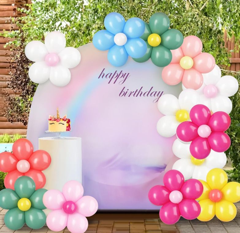 pbbs Solid Flower Balloons Diy Kit for Party, Birthday, Baby Shower,Wedding Party Supplies Balloon-picture-23
