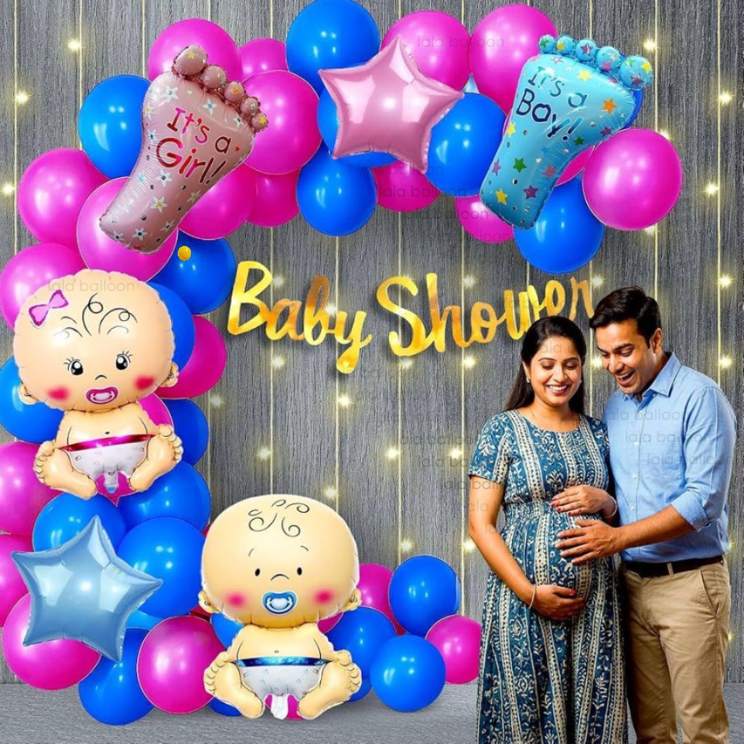 sqe Solid Joyful Baby Shower Setup With Balloons Balloon-picture-33