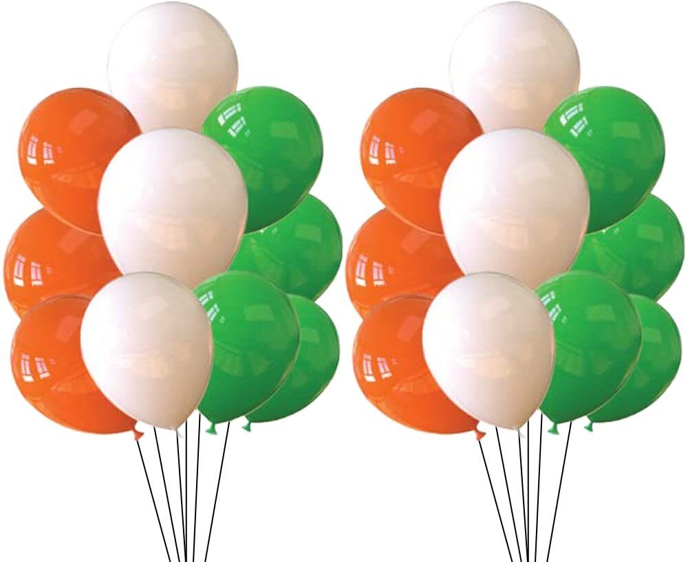 toyxe Solid Happy Independence Day Balloons, Tricolor Balloon-picture-39