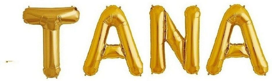 Solid NEW "TANA" Letter Foil Balloon For Birthday/Celebration Letter Balloon-image-8