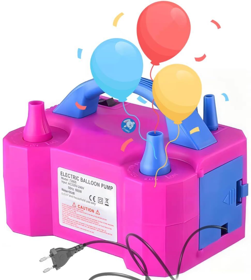 sharnga High-Power Electric Balloon Inflator With Dual Nozzles - Ideal For Wedding Party Ball, Balloon Pump-picture-12