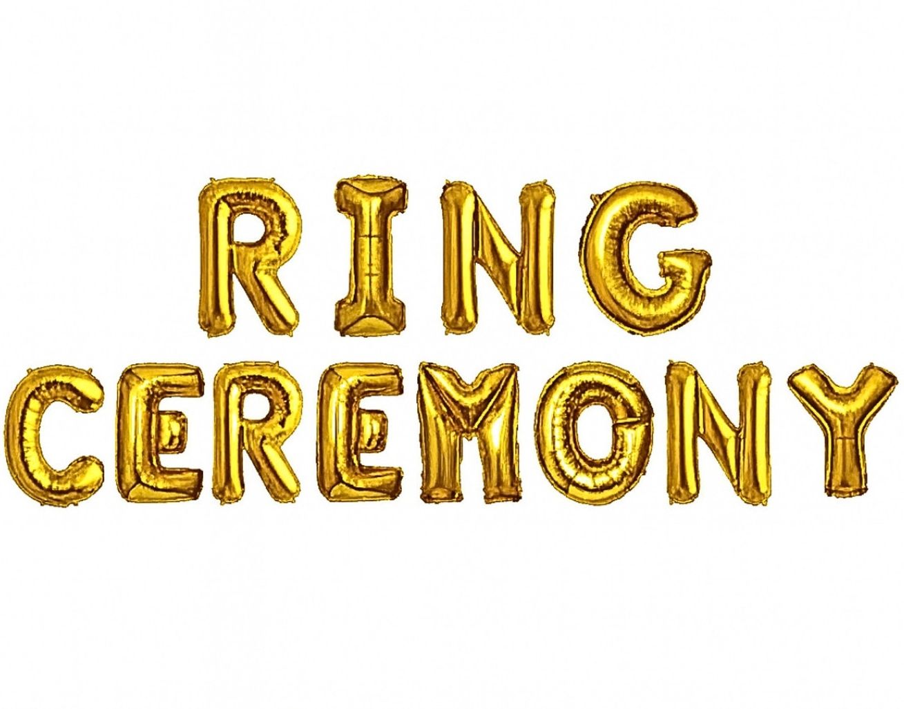 kapoor stores Solid Ring Ceremony Foil Balloon Decoration Golden Letter Balloon-picture-48