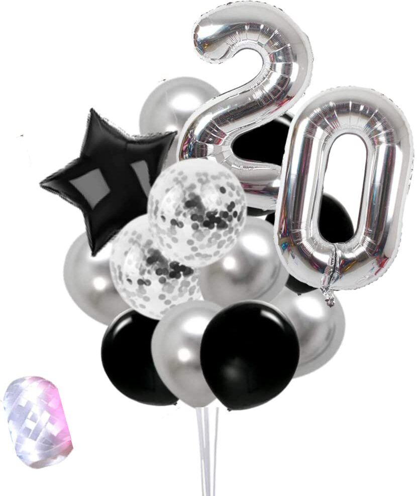 soi Solid 20th Birthday Decorations 20th Anniversary Decoration for Husband Wife Balloon-picture-28