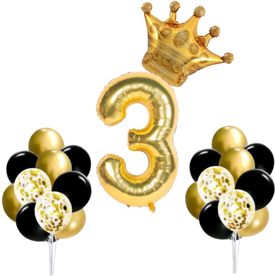 soi Solid 3rd Birthday Decoration Items for Girls Third Birthday Decoration Balloon-picture-35